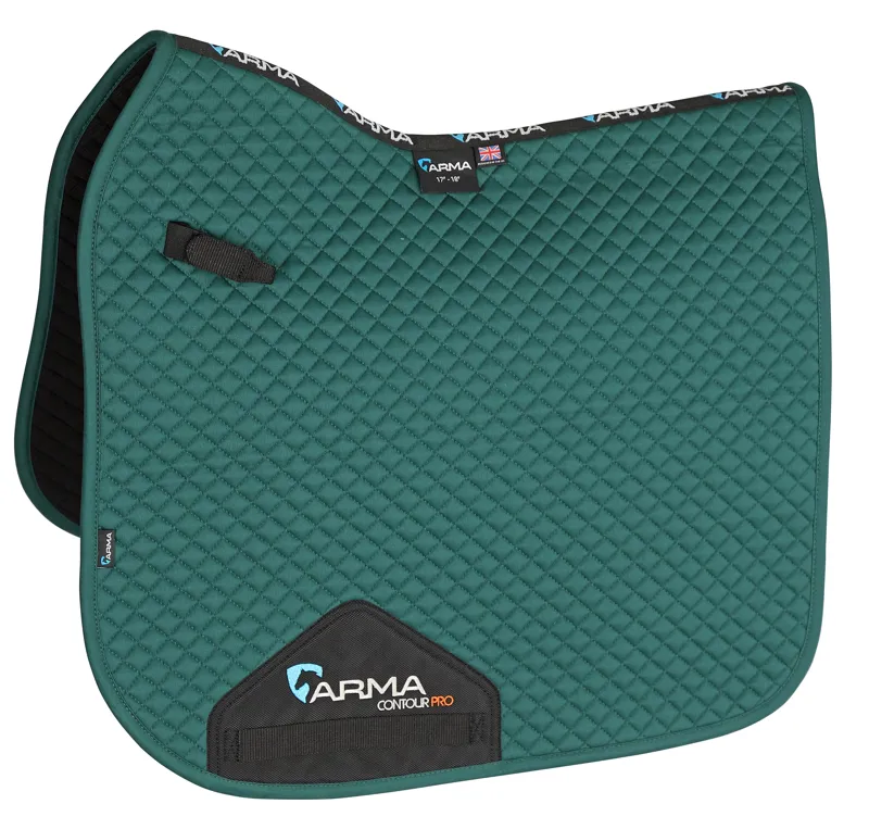 Shires ARMA Dressage Saddlecloth - Green